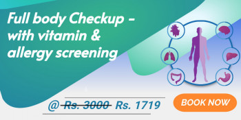 Full body checkup with vitamin screening and allergy screening 